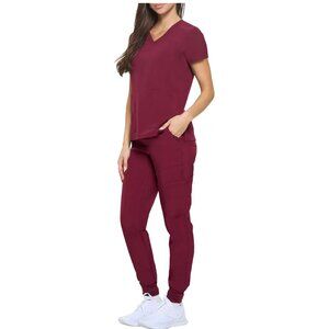 Natural Uniforms Women's XS Petite Jogger Scrub Set